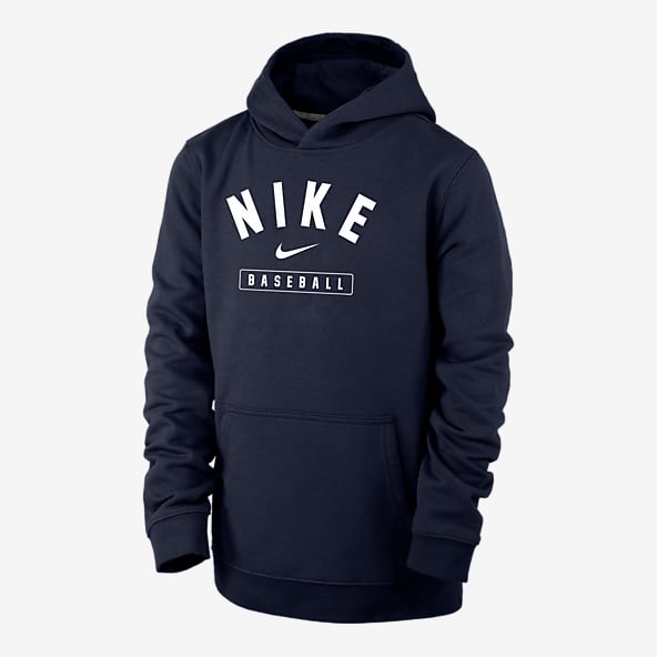 Blue Baseball Hoodies Pullovers. Nike